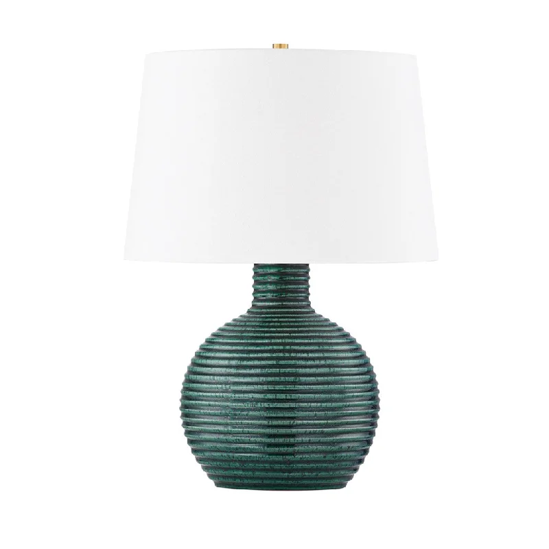 leather table lamps with a distressed texture for a rugged charmSara Table Lamp
