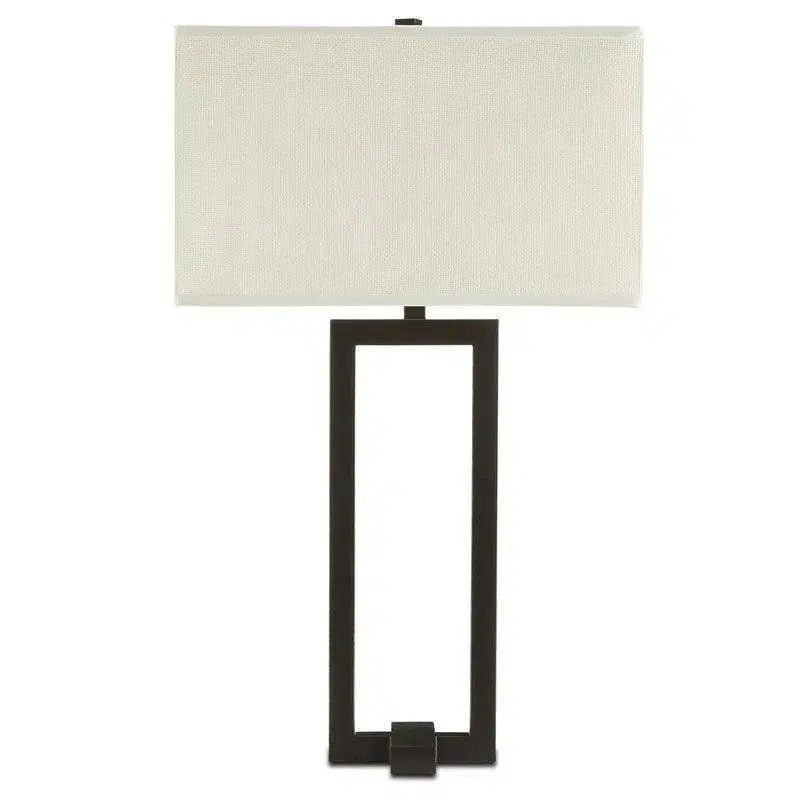 fabric table lamps with a linen shade for a relaxed and breathable lookSatin Black with Rubbed Edges Pallium Table Lamp Aviva Stan