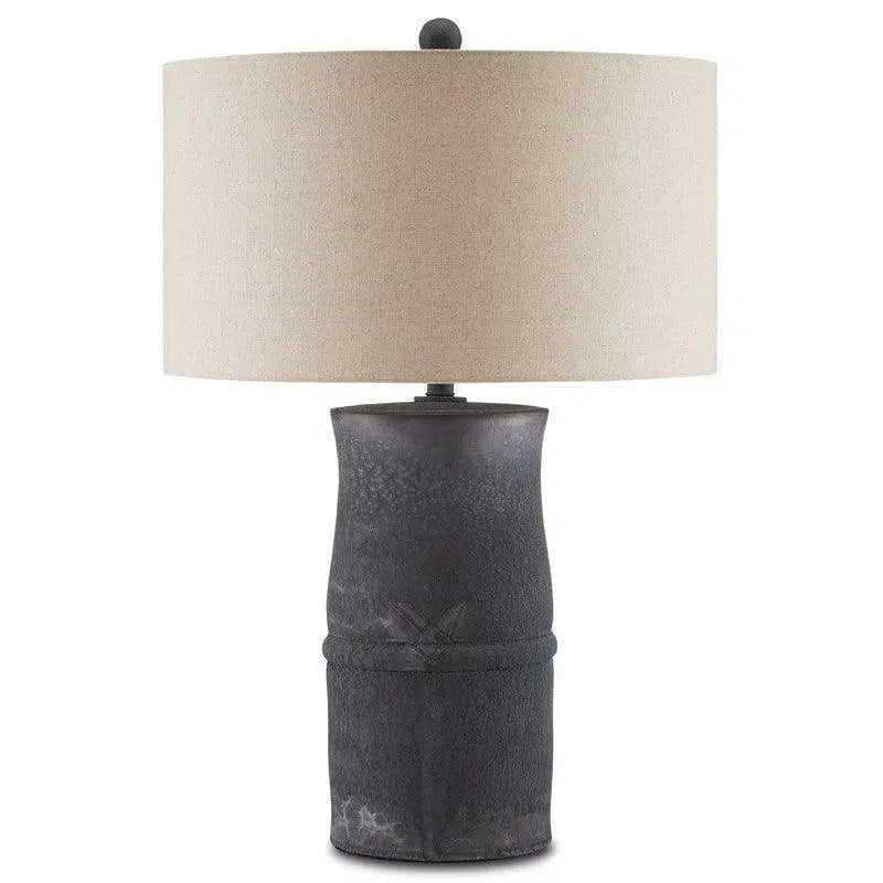 victorian style table lamps with ornate details for traditional homesSatin Dark Gray Croft Table Lamp Barry Goralnick Collection