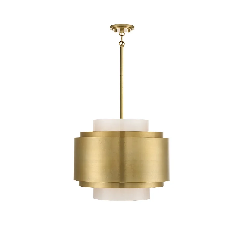 Rustic Ceiling Lights with Reclaimed Wood and Distressed FinishesSavoy House Beacon 1-181-4-171 Pendant Light - Burnished Brass
