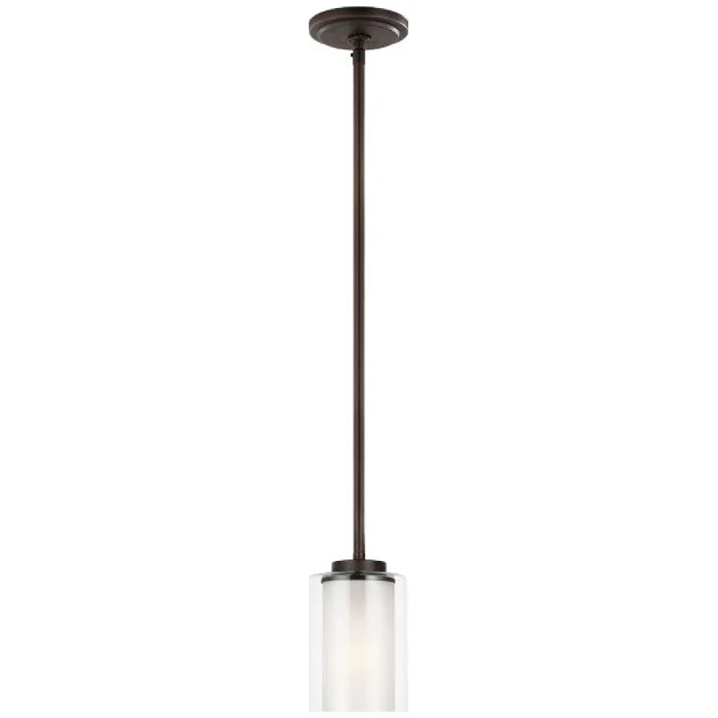 Contemporary Ceiling Lights with Unique, Abstract ShapesSea Gull Lighting Elmwood Park 1-Light Mini-Pendant without Bulb