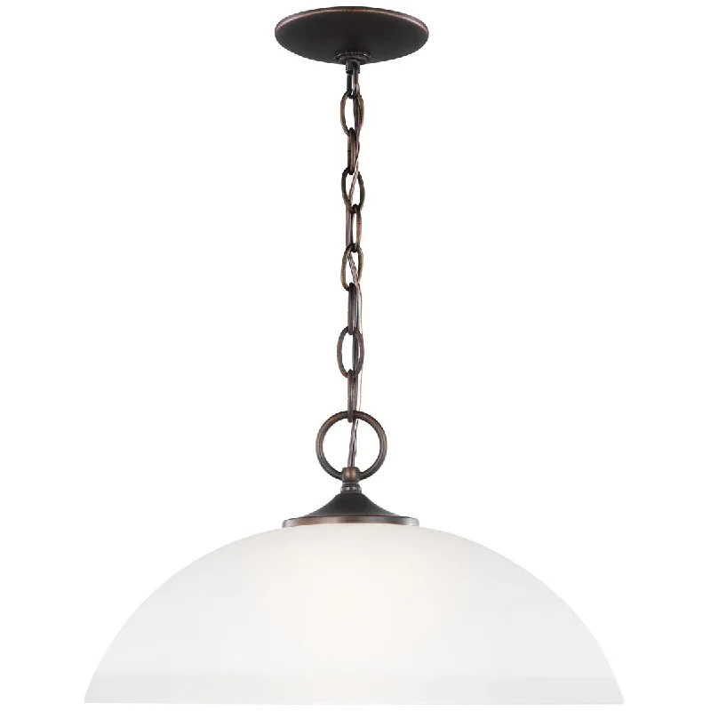 Scandinavian Style Ceiling Lights with Light Wood AccentsSea Gull Lighting Geary 1-Light Pendant