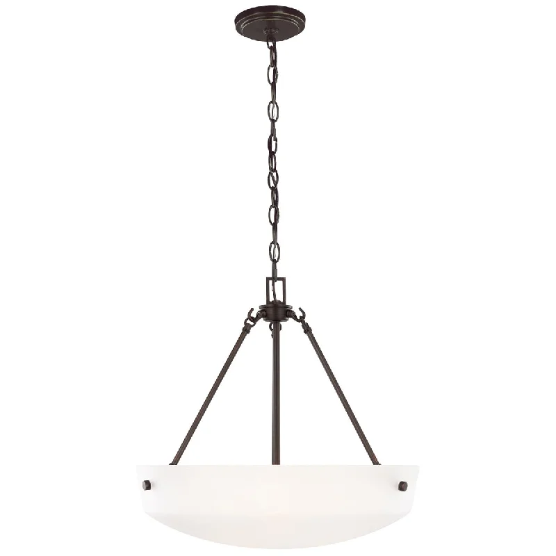 Japanese - Inspired Ceiling Lights with Shoji - Screen - like DiffusersSea Gull Lighting Kerrville 3-Light Pendant without Bulb