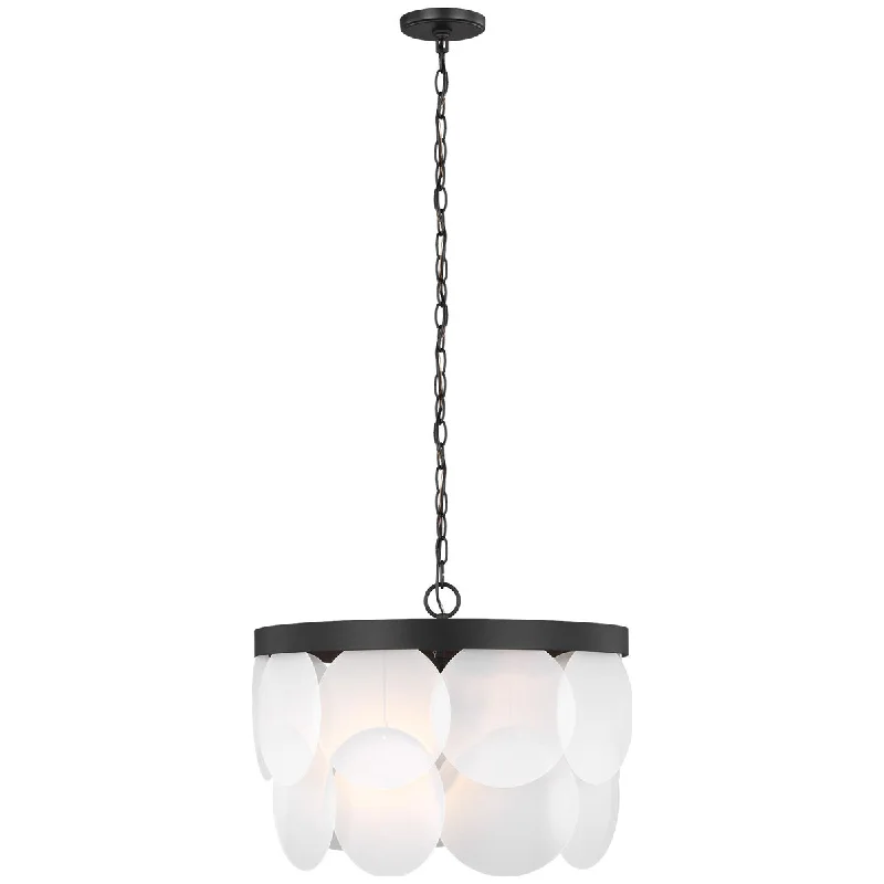 Glass Ceiling Lights with Frosted, Colored, or Etched GlassSea Gull Lighting Mellita 6-Light Pendant without Bulb