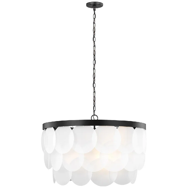 Industrial Style Ceiling Lights with Exposed Bulbs and Metal CagesSea Gull Lighting Mellita 8-Light Pendant without Bulb