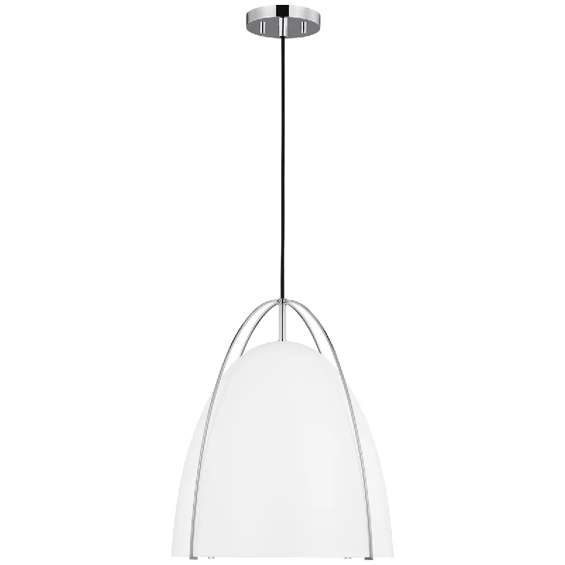 Industrial Style Ceiling Lights with Exposed Bulbs and Metal CagesSea Gull Lighting Norman Large 1-Light Pendant