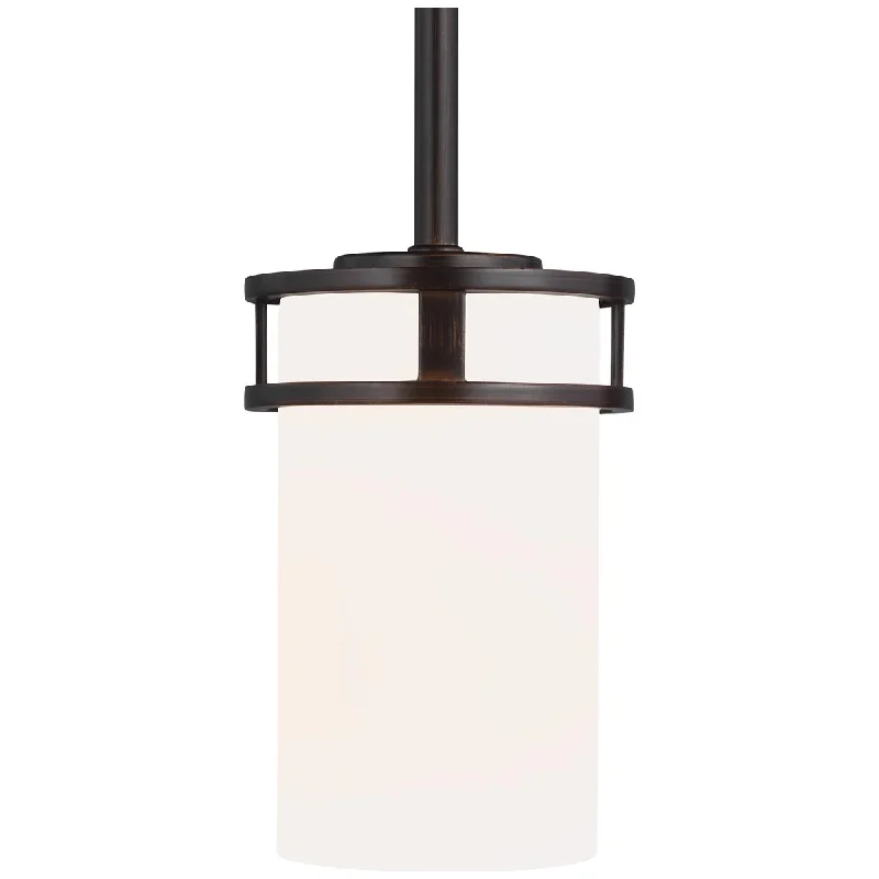 Art Nouveau Ceiling Lights with Organic, Flowing ShapesSea Gull Lighting Robie 1-Light Mini-Pendant with Bulb