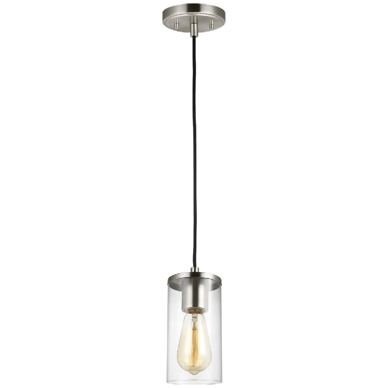 African - Inspired Ceiling Lights with Tribal Patterns and Natural MaterialsSea Gull Lighting Zire 1-Light Mini-Pendant