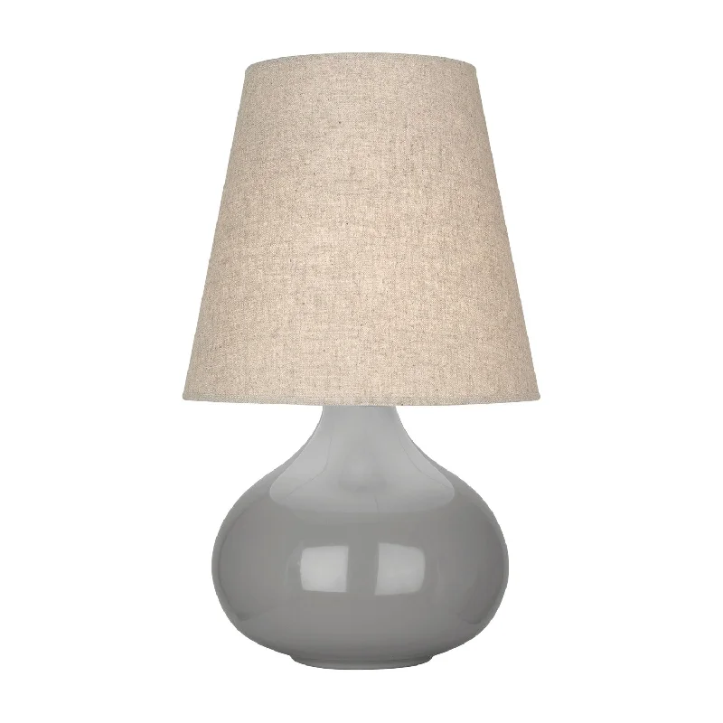 leather table lamps with a distressed texture for a rugged charmSmokey Taupe June Accent Lamp