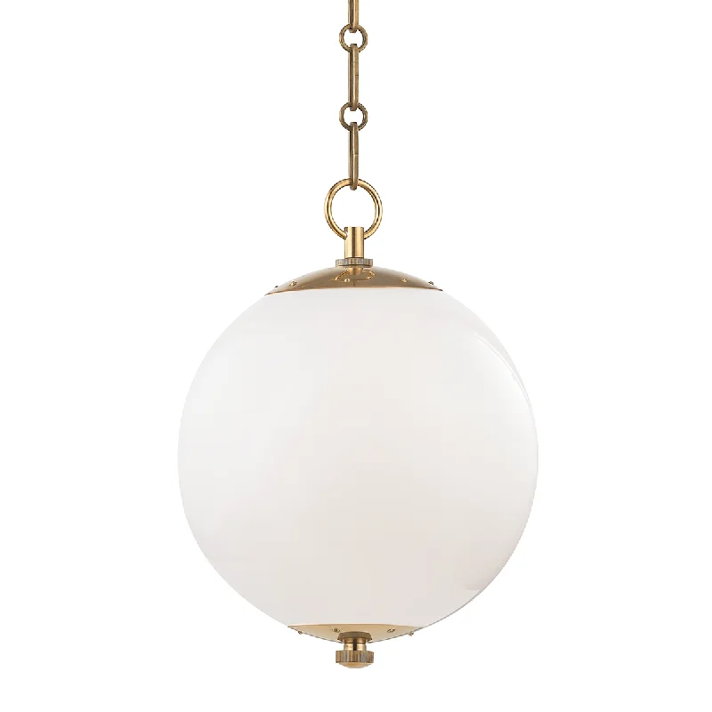 African - Inspired Ceiling Lights with Tribal Patterns and Natural MaterialsSphere No.1 Pendant | Mark D. Sikes x Hudson Valley Lighting