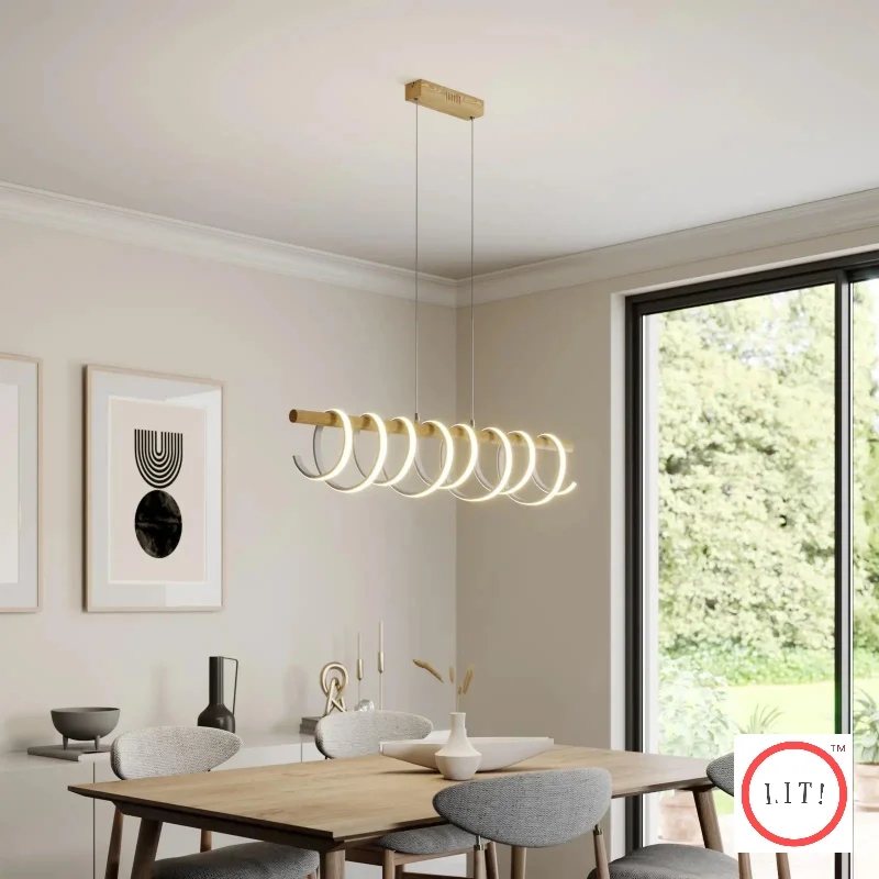 African - Inspired Ceiling Lights with Tribal Patterns and Natural MaterialsSpiral Shaped Pendant Light