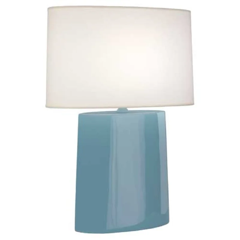 wooden table lamps with natural grain for a warm and organic feelSteel Blue Victor Table Lamp