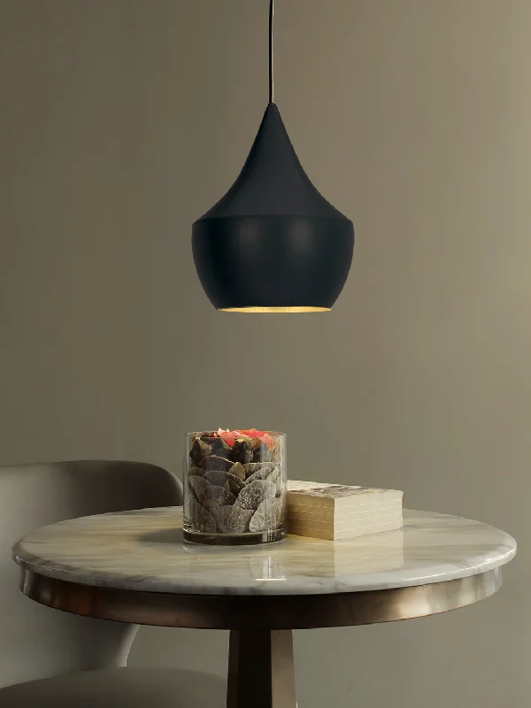 Gothic Ceiling Lights with Dark Metalwork and Pointed ArchesSylvia Fat Pendant Light