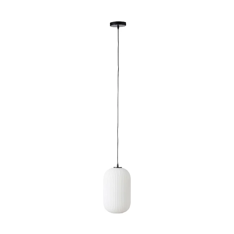 Art Nouveau Ceiling Lights with Organic, Flowing ShapesTreviso Fluted Glass Pendant White 150mm