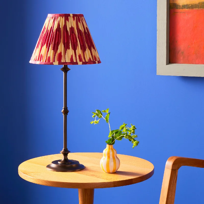 leather table lamps with a distressed texture for a rugged charmTrindle rechargeable table lamp in bronze