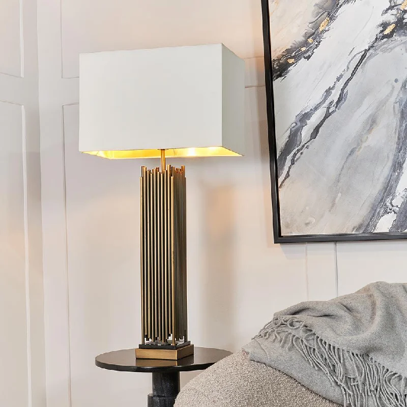 bohemian table lamps with colorful patterns for eclectic bedroomsTrish Table Lamp - RV Astley
