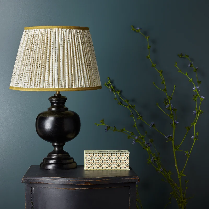 gothic style table lamps with dark finishes for a mysterious lookVenus table lamp in wood with a silvery black finish