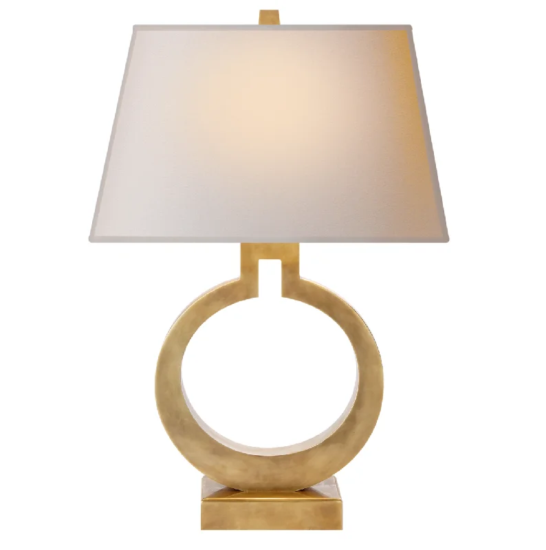 crystal table lamps with dazzling prisms for a glamorous effectVisual Comfort & Co. Ring Form Table Lamp, Large