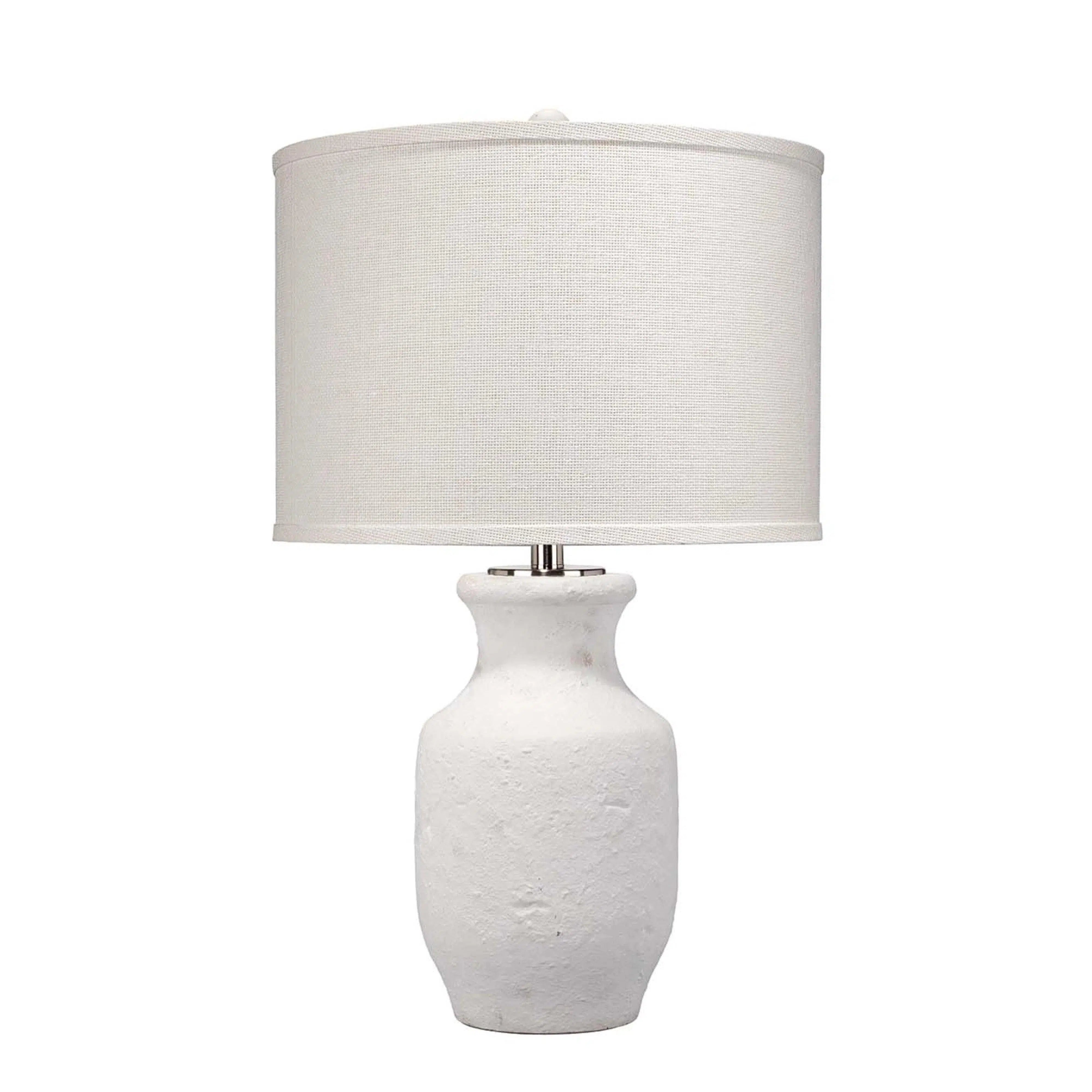 industrial style table lamps with exposed bulbs for loft apartmentsWhite Cement Gilbert Table Lamp