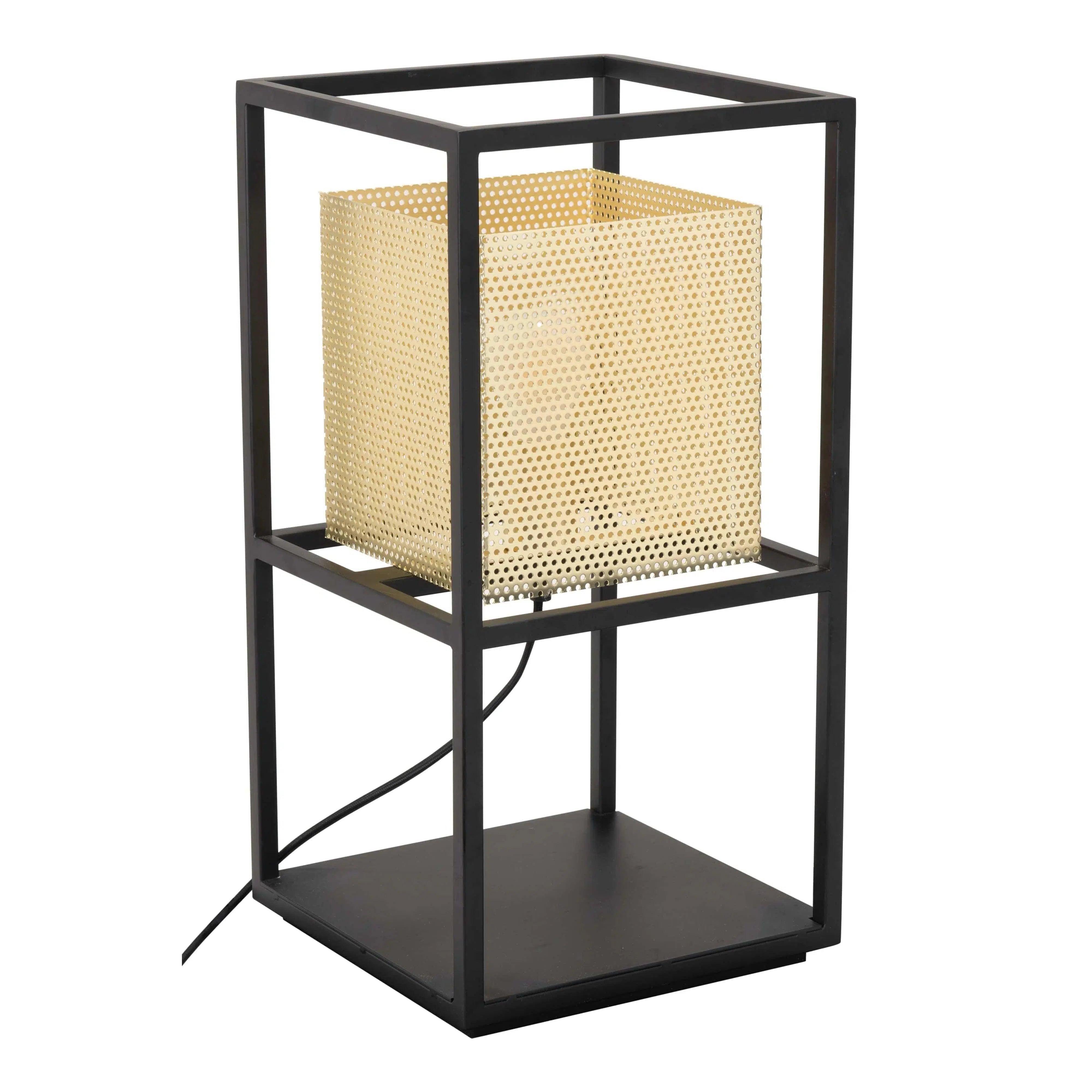 ceramic table lamps with hand painted designs for an artistic touchYves Table Lamp Gold & Black