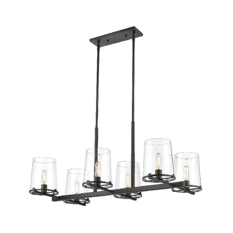 Crystal Ceiling Lights with High - Quality Swarovski CrystalsZ-Lite Callista 3032-6L-MB Pendant Light - Matte Black